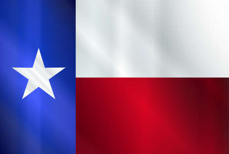 The flag of the USA state of TEXAS in glass styleのイラスト素材