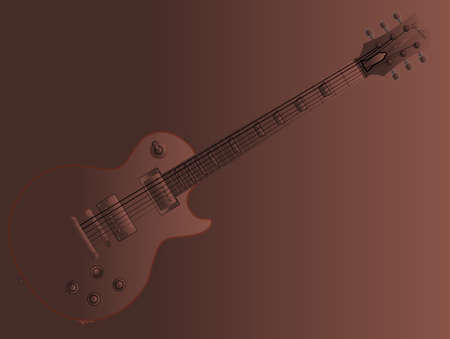 The definitive rock and roll guitar in chocolateのイラスト素材