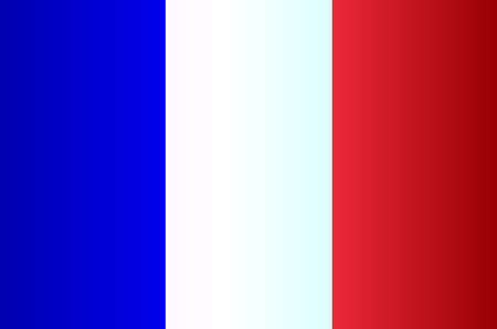 The national flag of France in red white and blue stripesのイラスト素材