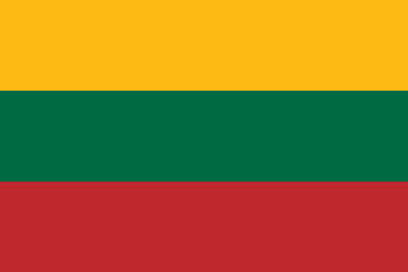 National flag of the country of Lithuaniaのイラスト素材