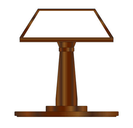 A large pulpit podium with forwards facing table with large copy spaceのイラスト素材