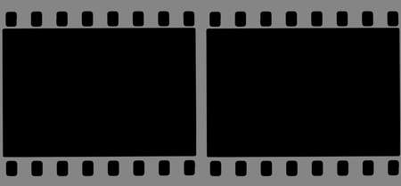 Two frames from a 35 mil camera as a backgroundのイラスト素材