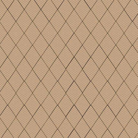 The stitch of a nylon fishnet stocking in brownのイラスト素材