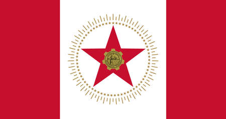 The flag of the city of Birmingham city Alabama USAのイラスト素材