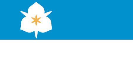 The flag of the city of Salt Lake city Utah USAのイラスト素材