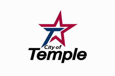 The flag of the city of Denison City Texas USAのイラスト素材