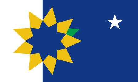 The flag of the city of Topeka Kansas USAのイラスト素材