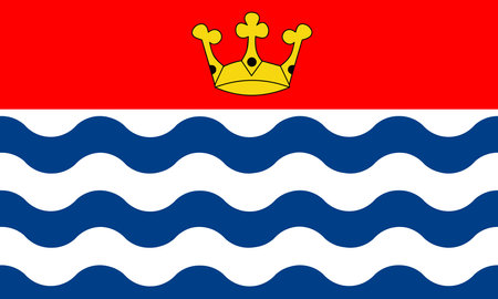 The traditional flag of the city of Greater London Englandのイラスト素材