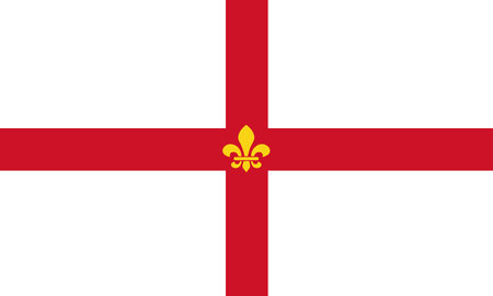 The flag of the English city of Lincolnのイラスト素材