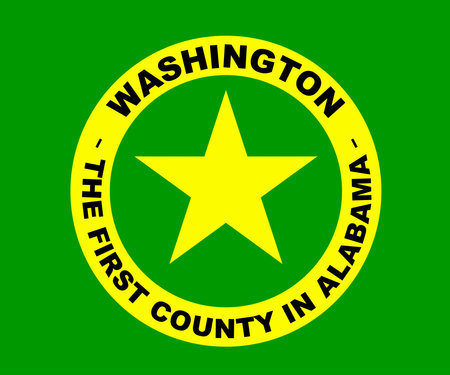 The flag of the United States county in Alabama of Washingtonのイラスト素材