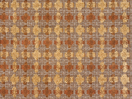 Texture of fabric boucle of brown and yellow colors for backgroundの写真素材