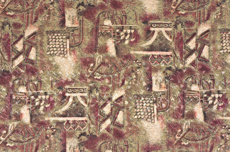 Texture of fabric with an abstract pattern in oriental styleの写真素材
