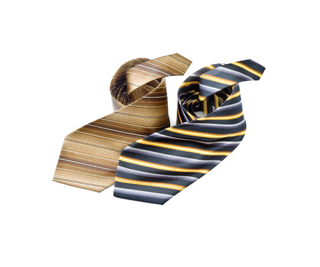 Neckties isolated on white backgroundの写真素材