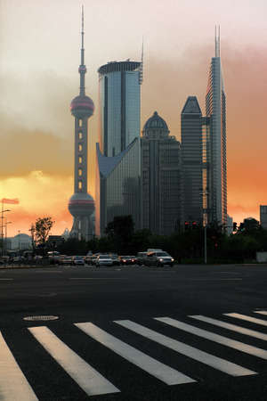 Modern office buildings at night in Shanghai

の写真素材