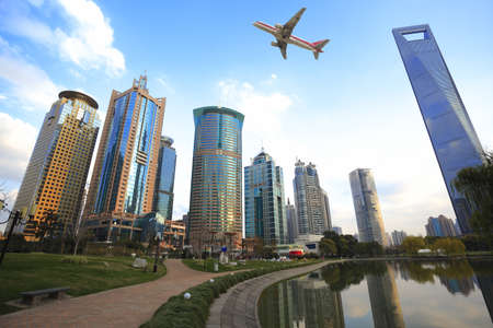 Shanghai Lujiazui landmark city landscapeの写真素材
