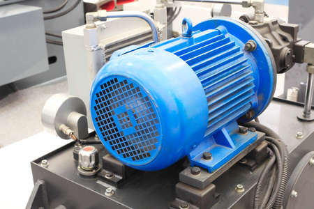 powerful electric motors for modern industrial equipment の写真素材