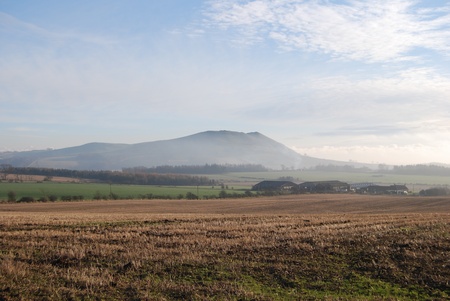 Haze at Largo Lawの写真素材