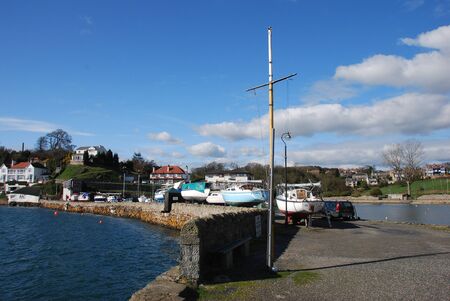 Aberdour Harbour Viewの写真素材
