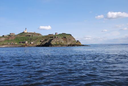 Inchkeith from Boatの写真素材