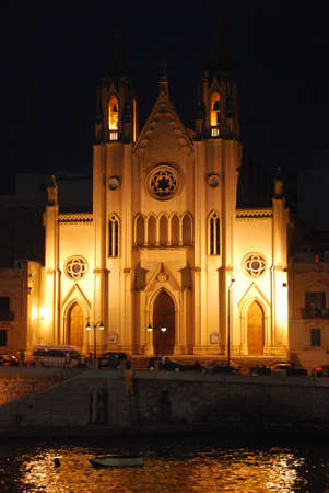 Church at Nightの写真素材