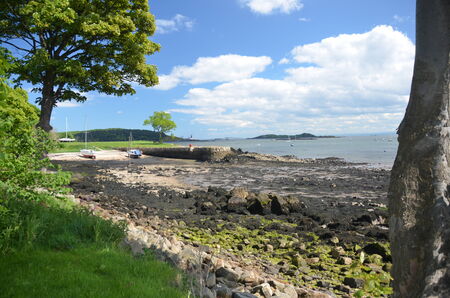 Low Tide at Dalgety Bayの写真素材