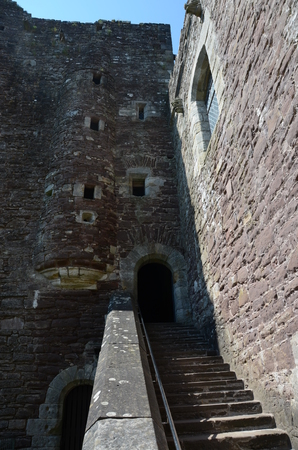 Steps inside Doune Castleのeditorial素材
