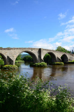 View of Stirling Old Bridgeの写真素材