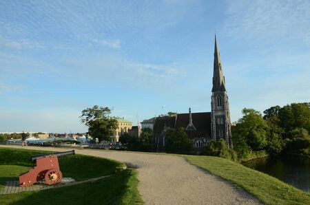 Ramparts View of Churchのeditorial素材