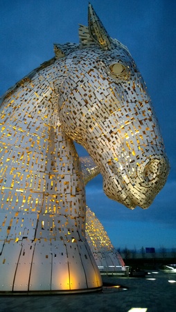 The Kelpies at Nightfallのeditorial素材