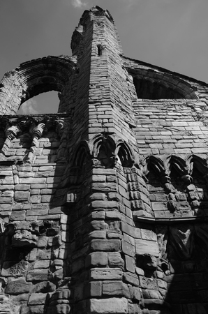 Cathedral Tower and Wallの写真素材