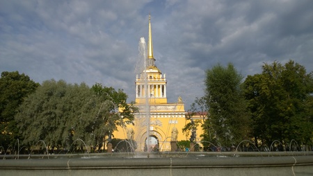 Fountain and Admiraltyの写真素材