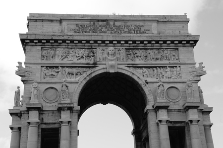 Relief Carving on Archの写真素材