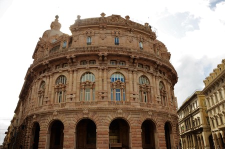 Genoese building Architecture Italyのeditorial素材