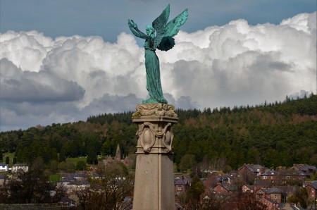 Winged Statue at Penrithの写真素材