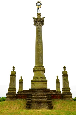 A stone monument in the Castle Howard area of North Yorkshireの写真素材