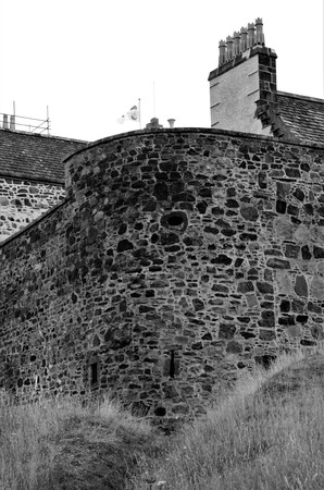 An exterior view of the historic Duart Castle on the Isle of Mull.のeditorial素材