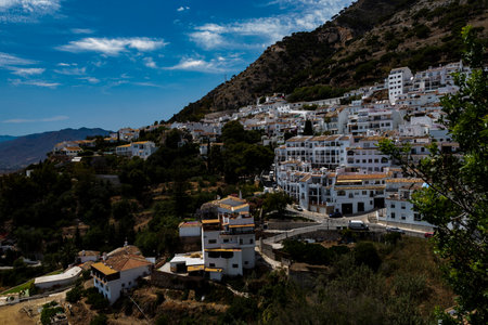 A view of Mijas on the Costa Del Sol in Spainの写真素材