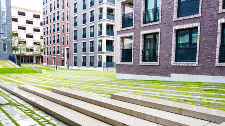 Urban view of the city of Hamburg, Germanyの写真素材