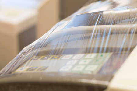 Modern dental practice. Dental chair and other accessories used by dentistsの写真素材