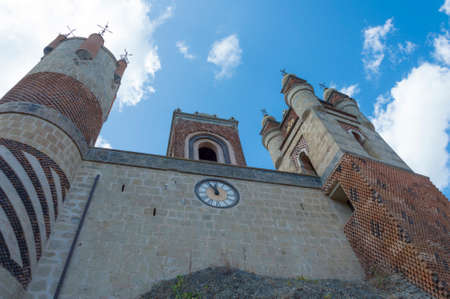 Riola, Italy - 2nd November 2017: Rocchetta Mattei castle in Riola, Grizzana Morandi - Bologna...