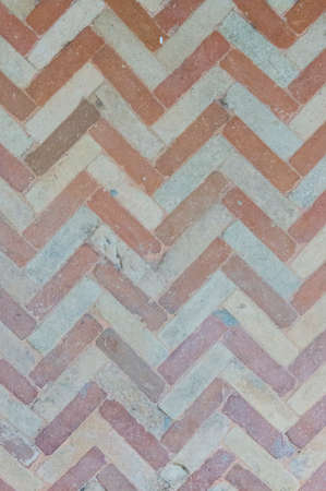 Dusty herringbone or zigzag pattern, ancient wallの写真素材