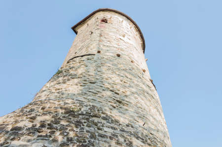 Rocca San Casciano, Italy, Ruins of an ancient fortressの写真素材