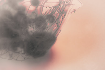 abstract background of ink in water with filter effect retro vintage styleの写真素材