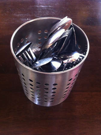 Stainless steel spoon and fork の素材