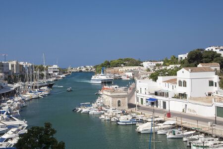 Marina at Port Mahon, Menorcaのeditorial素材