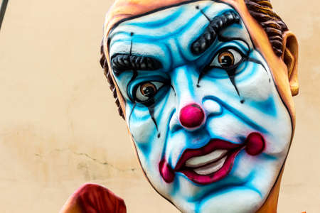 ACIREALE ITALY - FEBRUARY 26 2017: Detail of Parade float During The Carnival of Acireale on the Sicily Italy.のeditorial素材