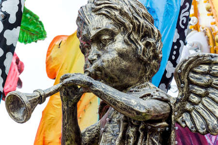 ACIREALE ITALY - FEBRUARY 26 2017: Detail of Parade float During The Carnival of Acireale on the Sicily Italy.のeditorial素材