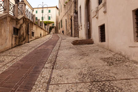 Streets and alleys in the wonderful town of Spoleto (Italy)の写真素材