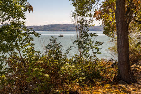 Italy: detail of a mooring of Lake Trasimenoのeditorial素材