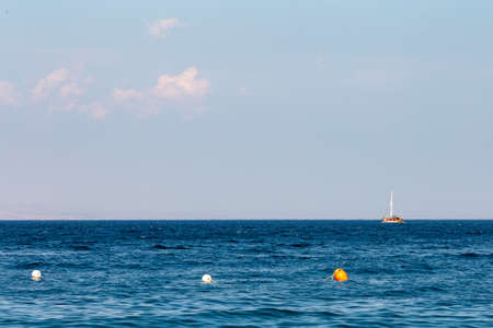 Pleasure boat in the splendid Mediterranean sea